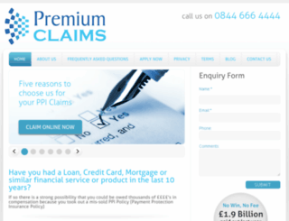 premiumclaims.com screenshot