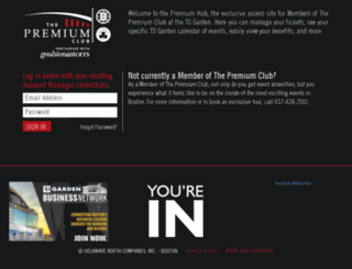 premiumclub.skidataus.com screenshot