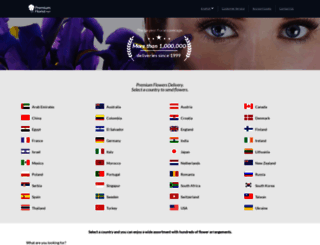 premiumfloristworld.com screenshot