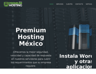premiumhostingmexico.com screenshot