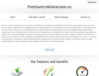 premiumlinkgenerator.co screenshot