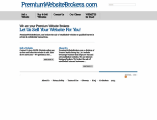 premiumwebsitebrokers.com screenshot