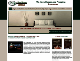 prep4bedbugs.com screenshot