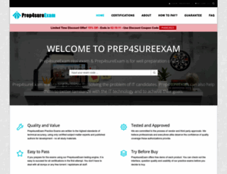 prep4sureexam.com screenshot