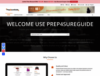 prep4sureguide.com screenshot