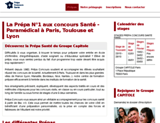 prepa-concours-sante.com screenshot
