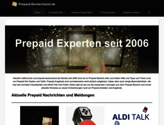 prepaid-deutschland.de screenshot