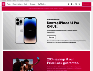 prepaid-phones.t-mobile.com screenshot
