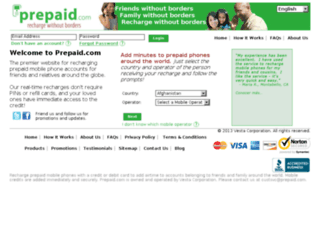 prepaid.com screenshot