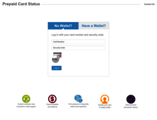 prepaidcardstatus.com screenshot