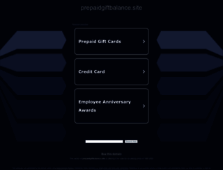 prepaidgiftbalance.site screenshot