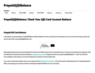 prepaidgiftbalances.online screenshot