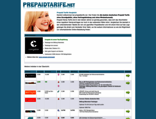 prepaidtarife.net screenshot