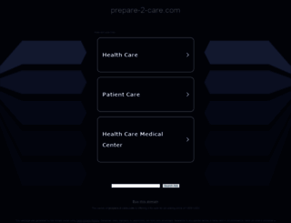 prepare-2-care.com screenshot