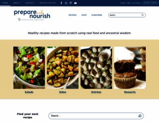 prepareandnourish.com screenshot
