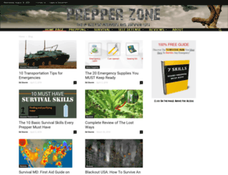 prepper-zone.com screenshot