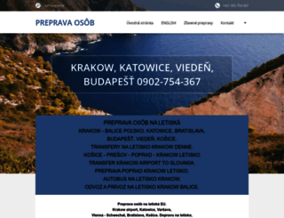 prepravaletisko-krakow.com screenshot