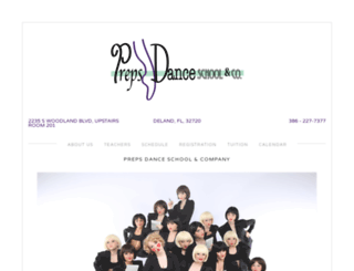 prepsdanceschoolandcompany.com screenshot