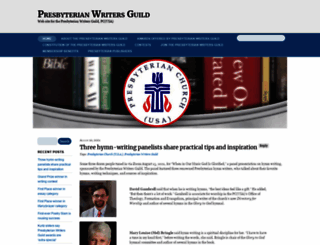 presbyterianwritersguild.org screenshot