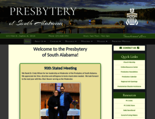 presbyteryofsa.org screenshot
