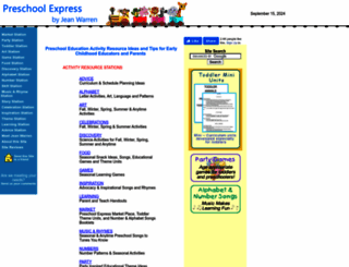 preschoolexpress.com screenshot