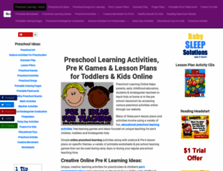 preschoollearningonline.com screenshot