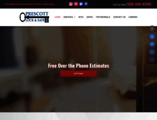 prescottlockandsafe.com screenshot