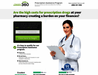 prescriptionassistance360.org screenshot