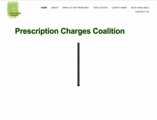 prescriptionchargescoalition.org.uk screenshot