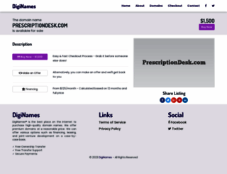 prescriptiondesk.com screenshot