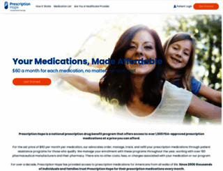 prescriptionhope.com screenshot
