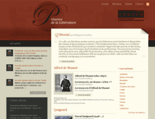 presence-litterature.cndp.fr screenshot