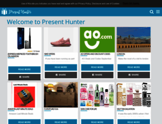 present-hunter.co.uk screenshot