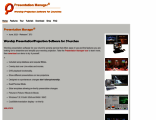 presentationmanager.com screenshot