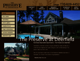 preserveatdeerfield.securecafe.com screenshot