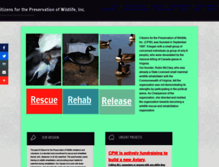 preservewildlife.com screenshot