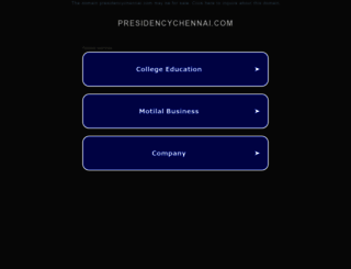 presidencychennai.com screenshot