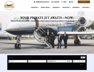 presidential-aviation.com screenshot