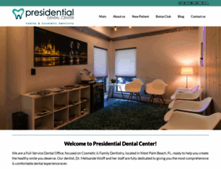 presidentialdentalcenter.com screenshot