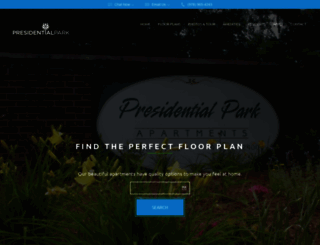 presidentialparkapartments.com screenshot