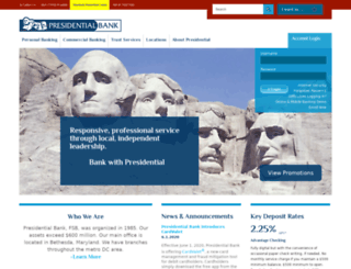 presidentialpcbanking.com screenshot