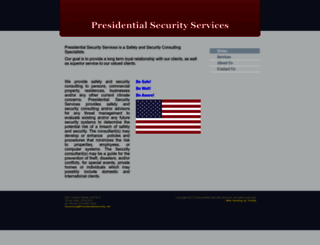presidentialsecurity.net screenshot