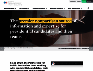 presidentialtransition.org screenshot