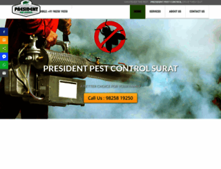 presidentpestcontrol.com screenshot