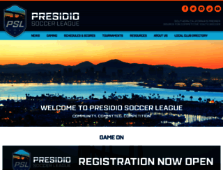 presidio.affinitysoccer.com screenshot
