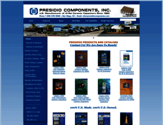 presidiocomponents.com screenshot