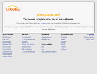 press-guinee.com screenshot