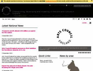 press.artscouncil.org.uk screenshot