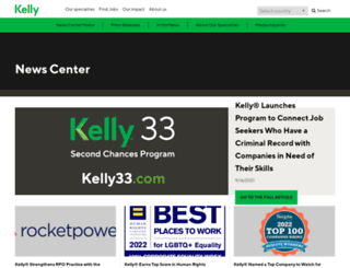 press.kellyservices.com screenshot