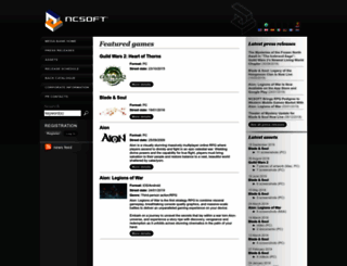 press.ncsoft.com screenshot